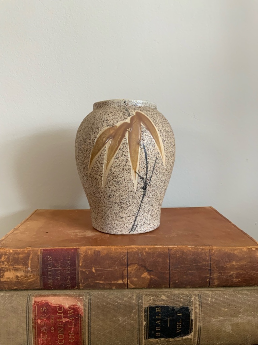 Bamboo Leaf Vintage Vase